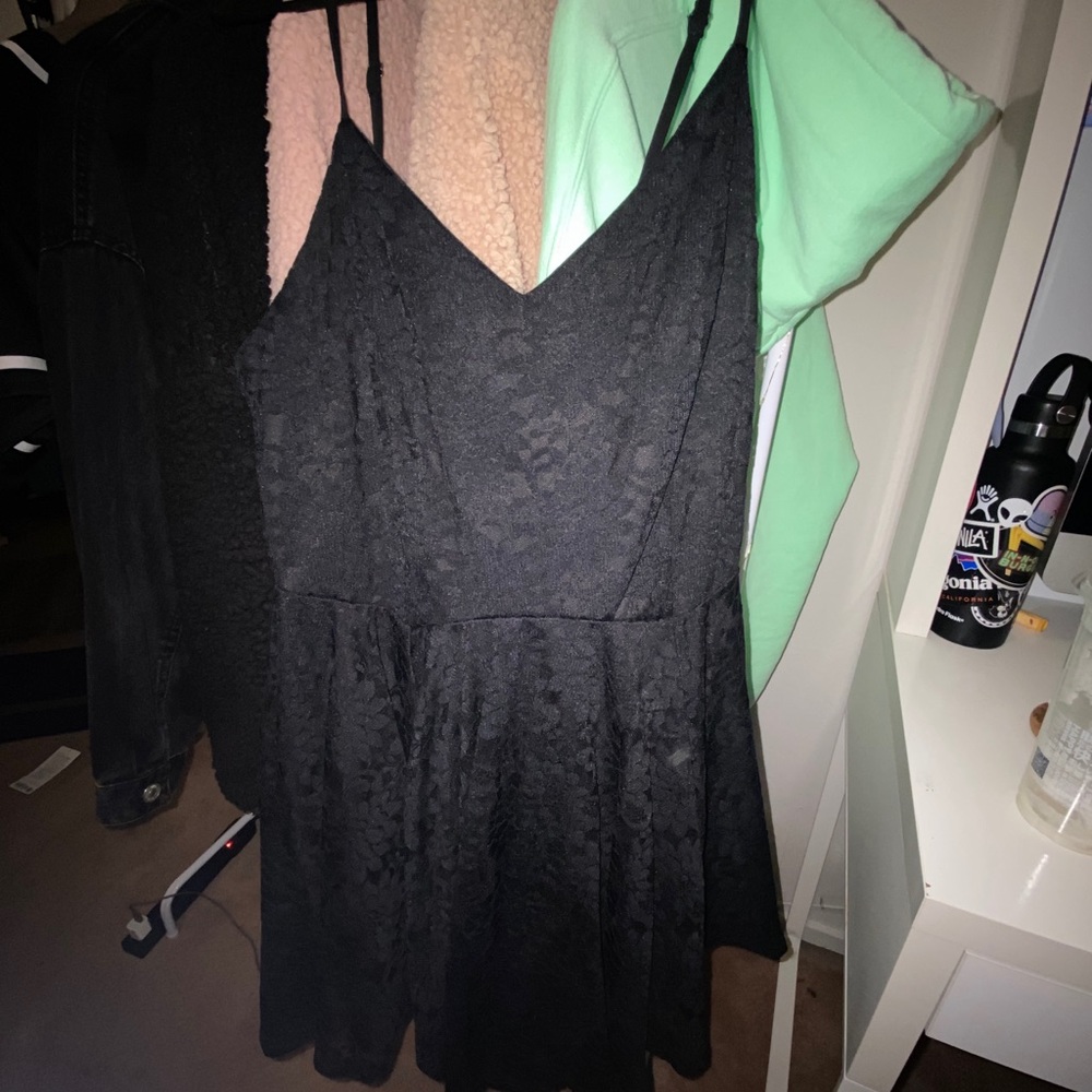 Black lace dress
